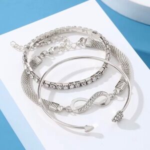 Elegant Infinity Bracelet Set